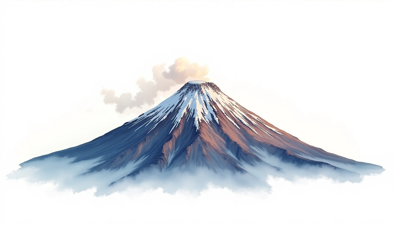 Pissis — 6,795m — Argentina — watercolor illustration