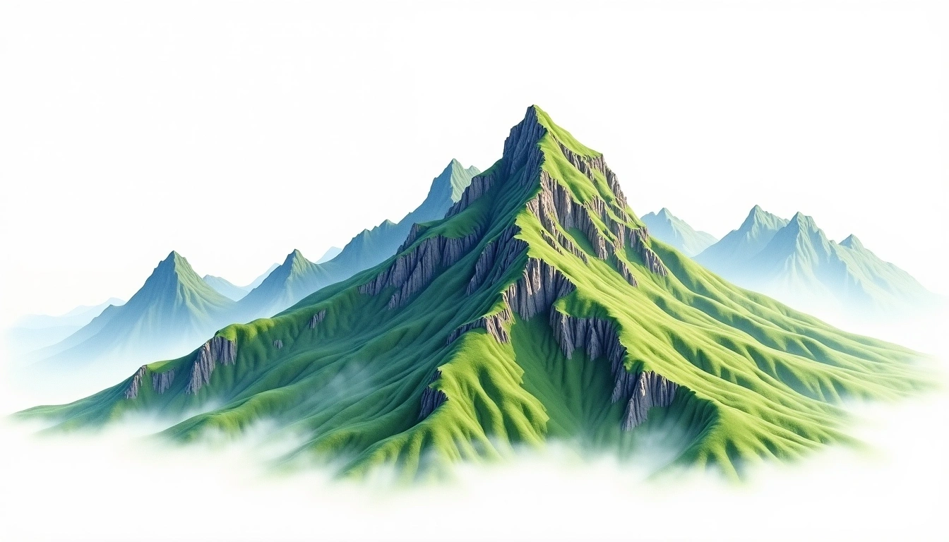 Putuoshan — 291m — China — watercolor illustration