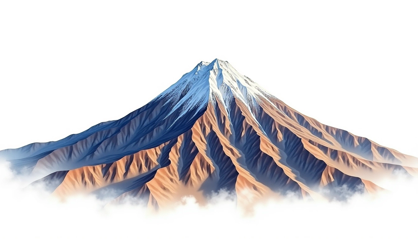 Ritacuba Negra — 5,300m — Colombia — watercolor illustration