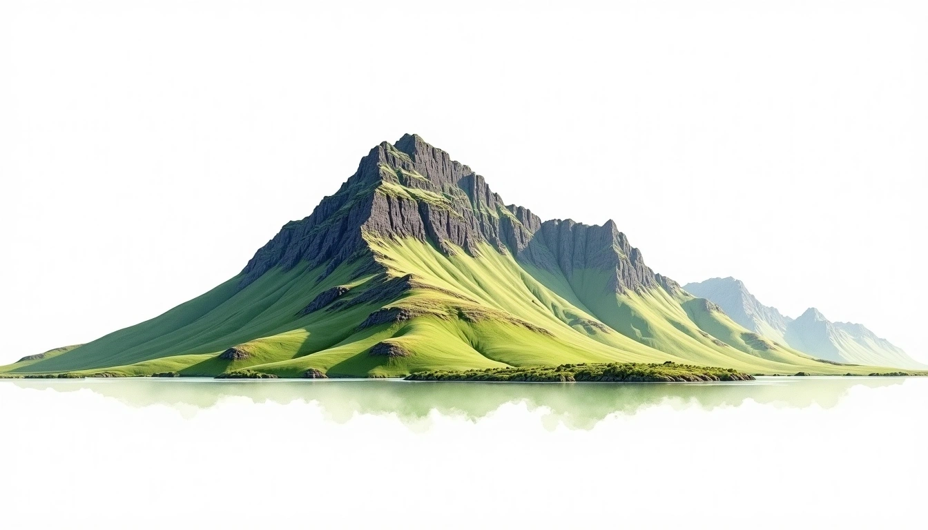 Sgurr na Ciche — 1,040m — United Kingdom — watercolor illustration