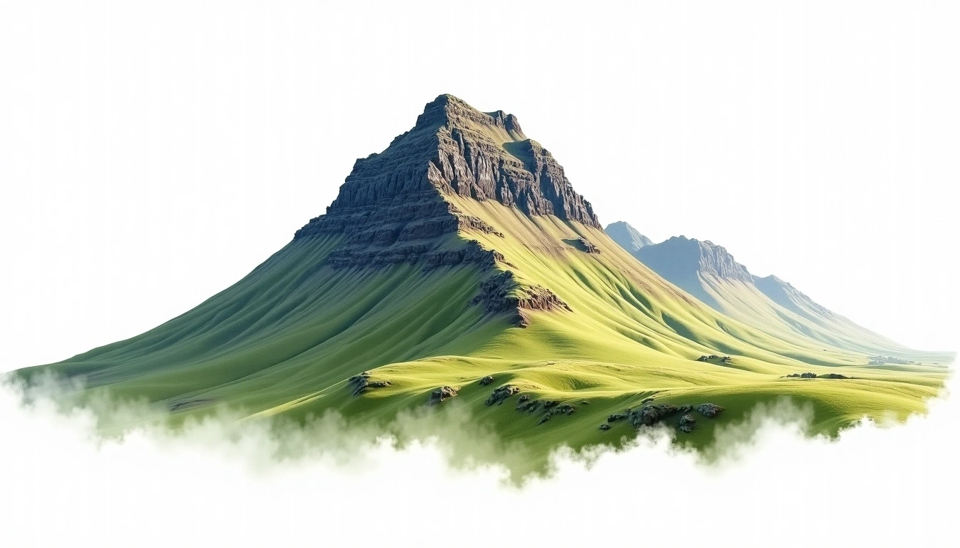 Sgurr nan Gillean — 964m — United Kingdom — watercolor illustration