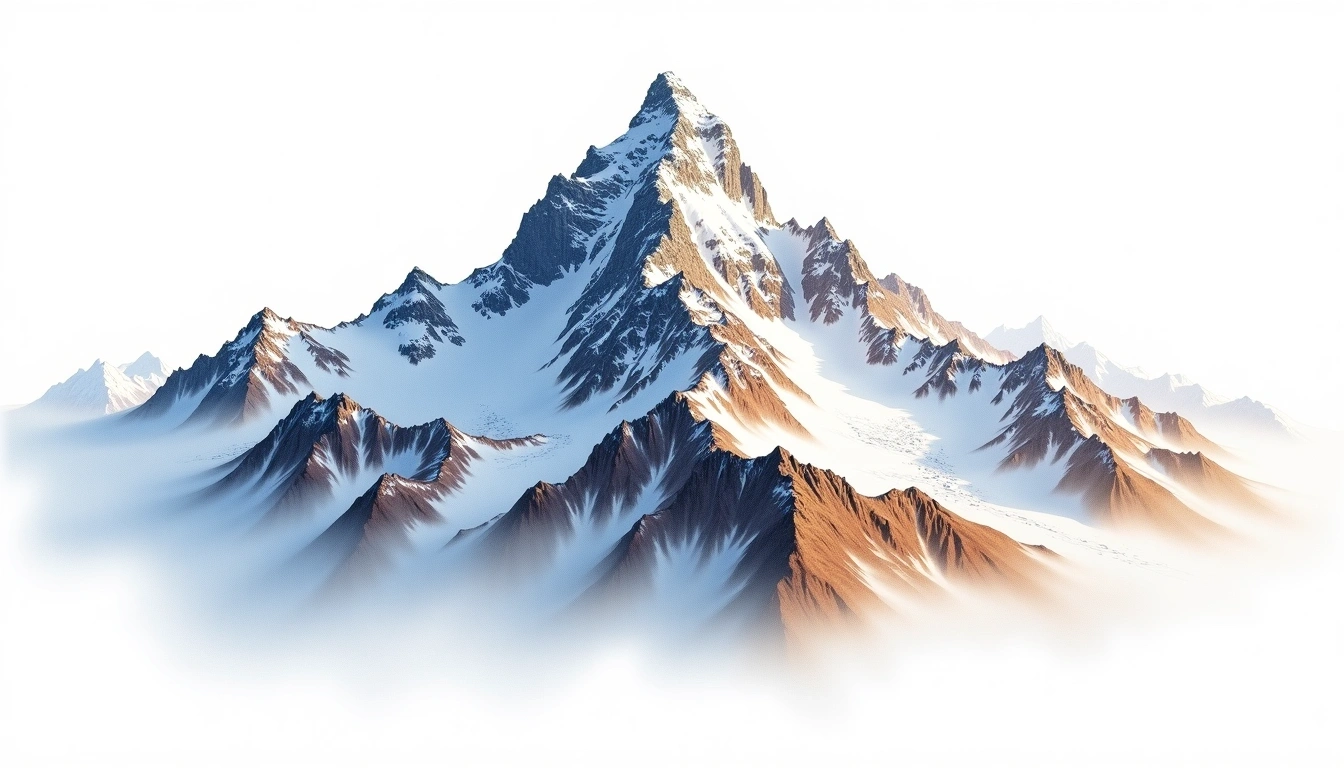 Silvretta — 3,244m — Austria — watercolor illustration