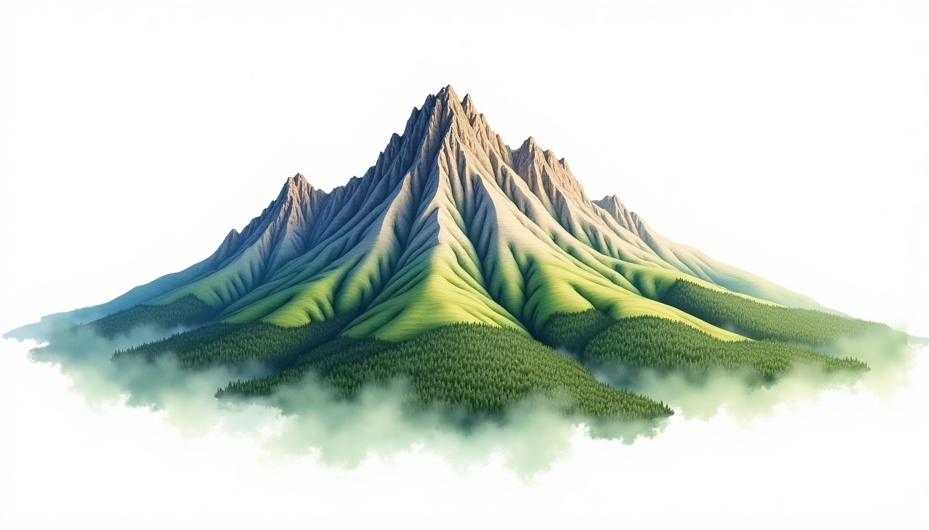 Snilovskiy Stit — 2,452m — Slovakia — watercolor illustration