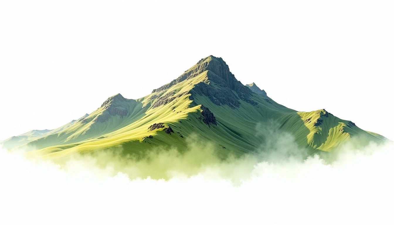 Stob Coire Claurigh — 1,177m — United Kingdom — watercolor illustration