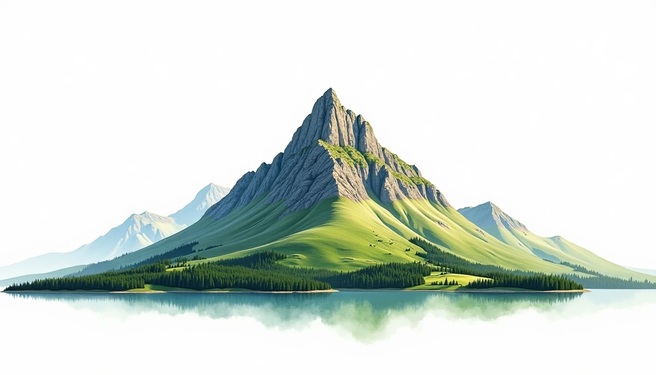 Stol — 2,236m — Slovenia — watercolor illustration