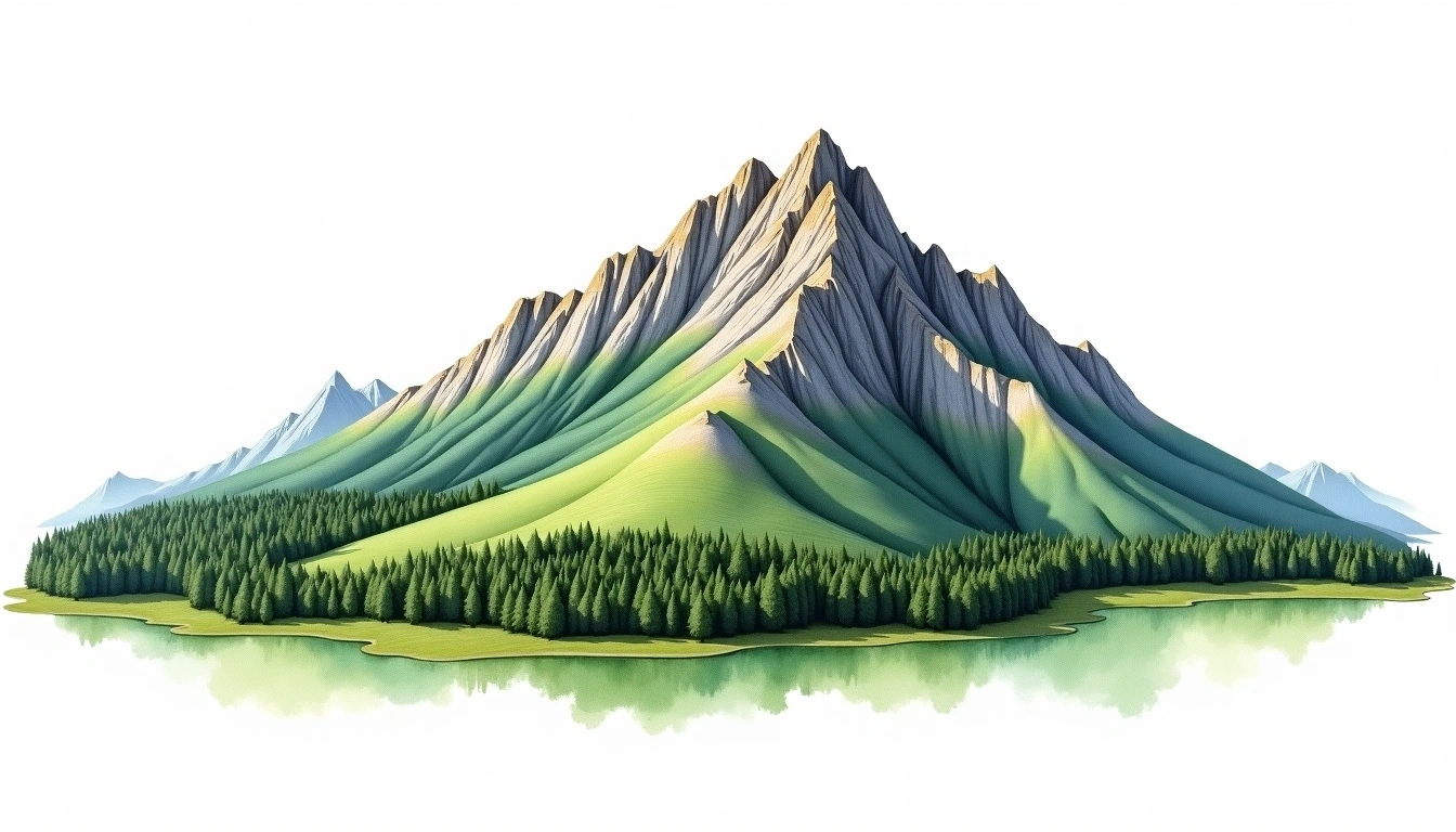 Swinica — 2,301m — Poland — watercolor illustration