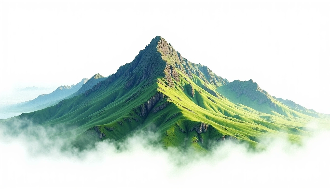 Taguanshan — 3,222m — Taiwan — watercolor illustration