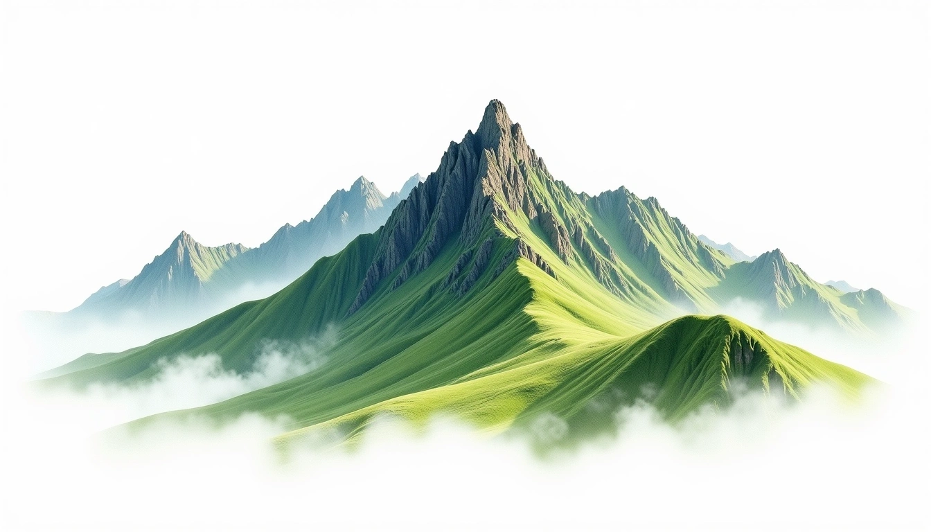 Taidong Taipingshan — 3,320m — Taiwan — watercolor illustration