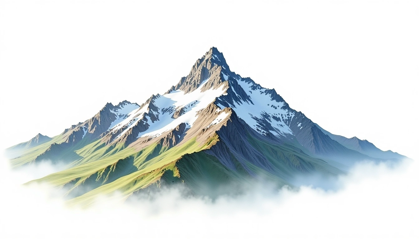 Tofana di Rozes — 3,225m — Italy — watercolor illustration