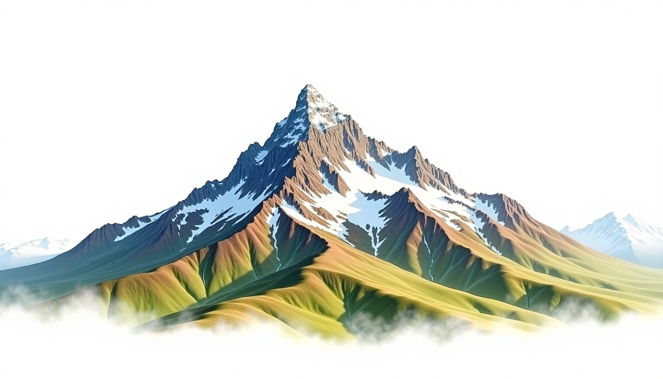 Tour Ronde — 3,792m — France — watercolor illustration