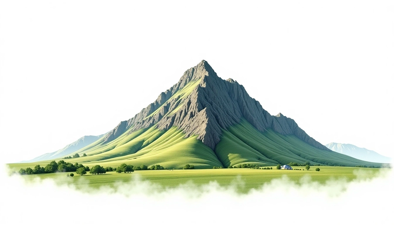 Tryfan — 918m — United Kingdom — watercolor illustration