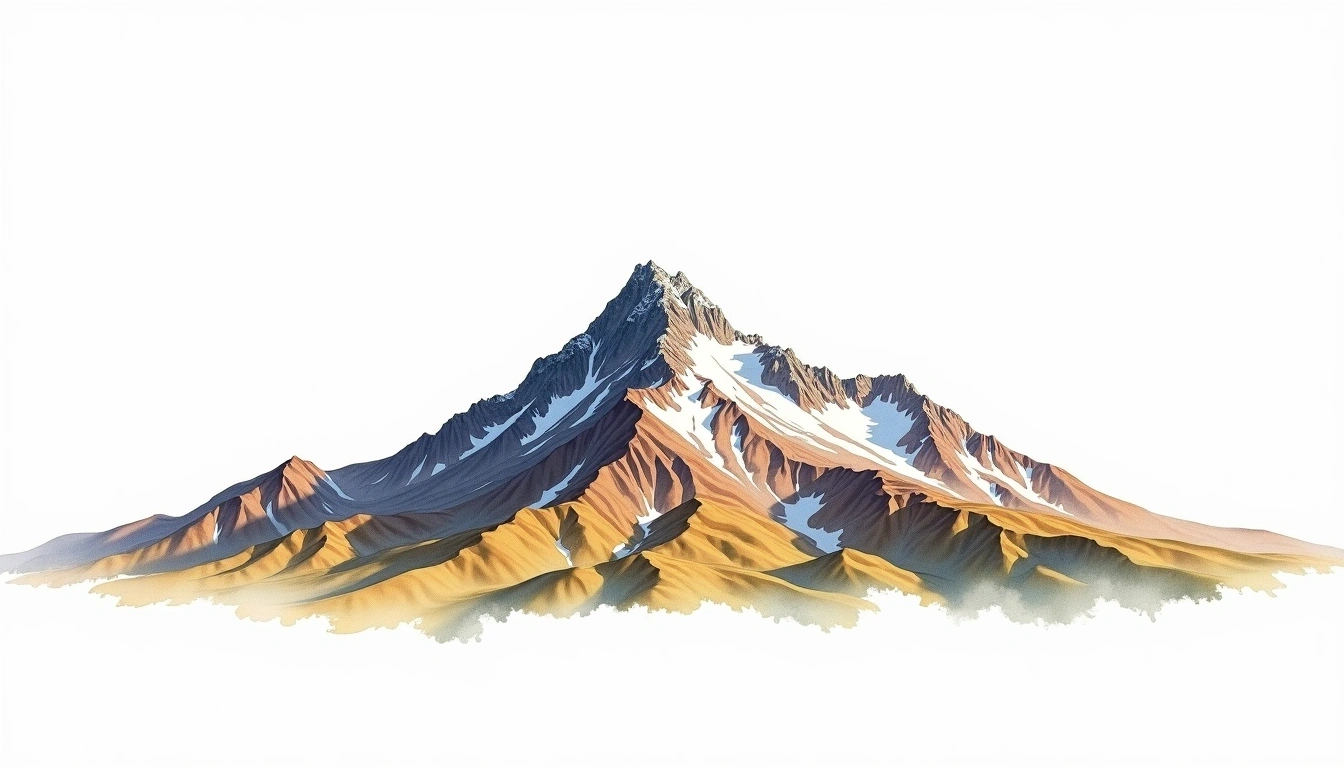 Veleta — 3,396m — Spain — watercolor illustration