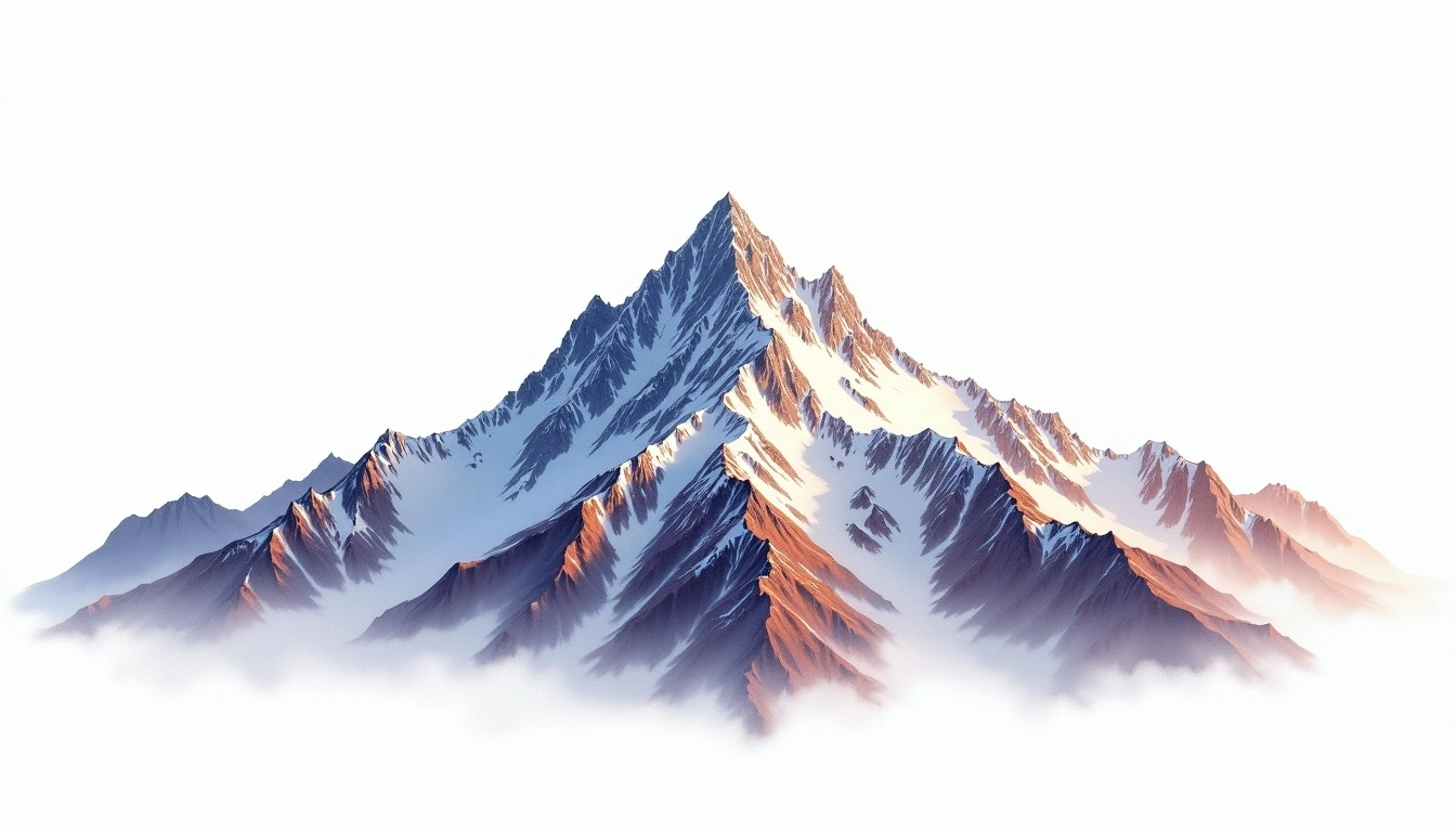 Veronica — 5,893m — Peru — watercolor illustration