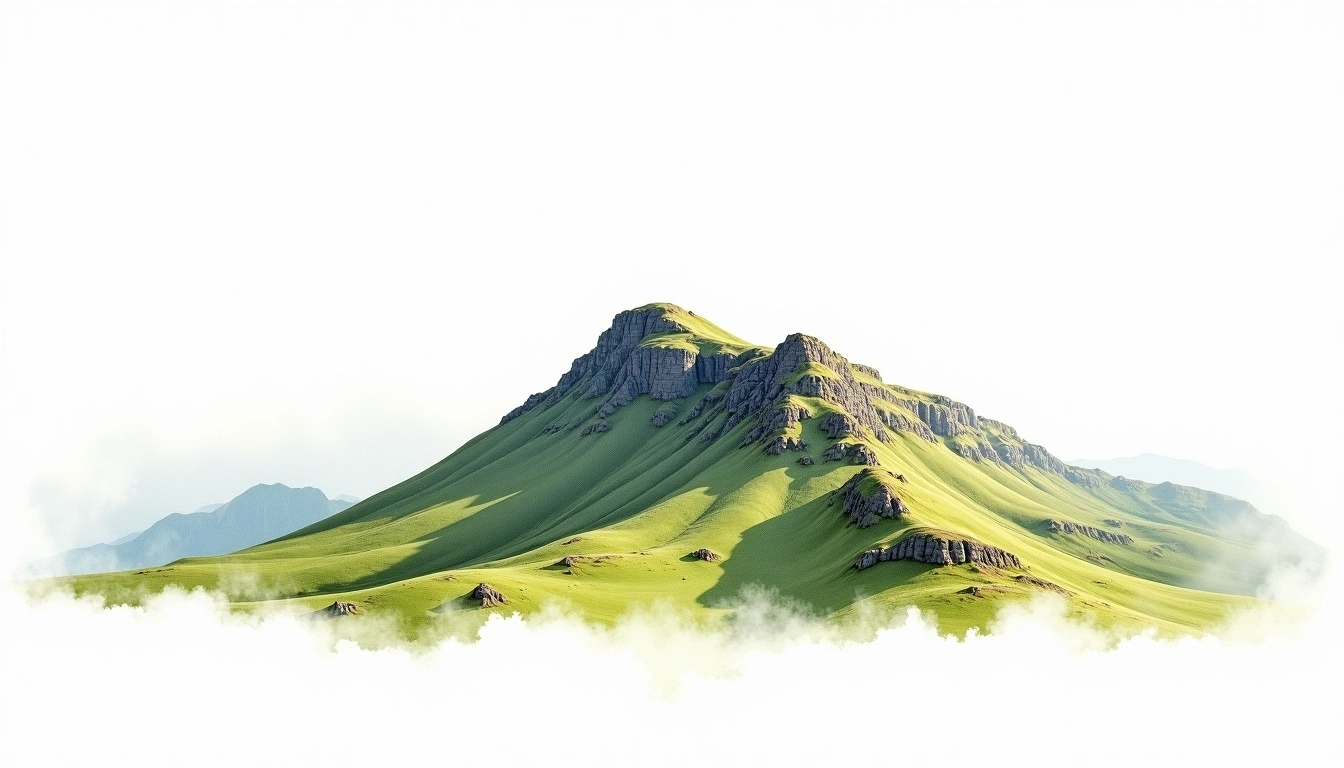 Whernside — 736m — United Kingdom — watercolor illustration