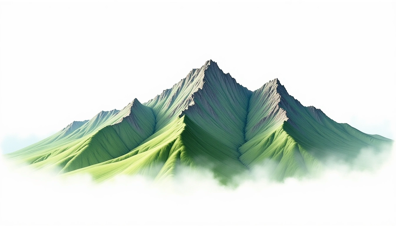 Wuming Shan — 3,451m — Taiwan — watercolor illustration