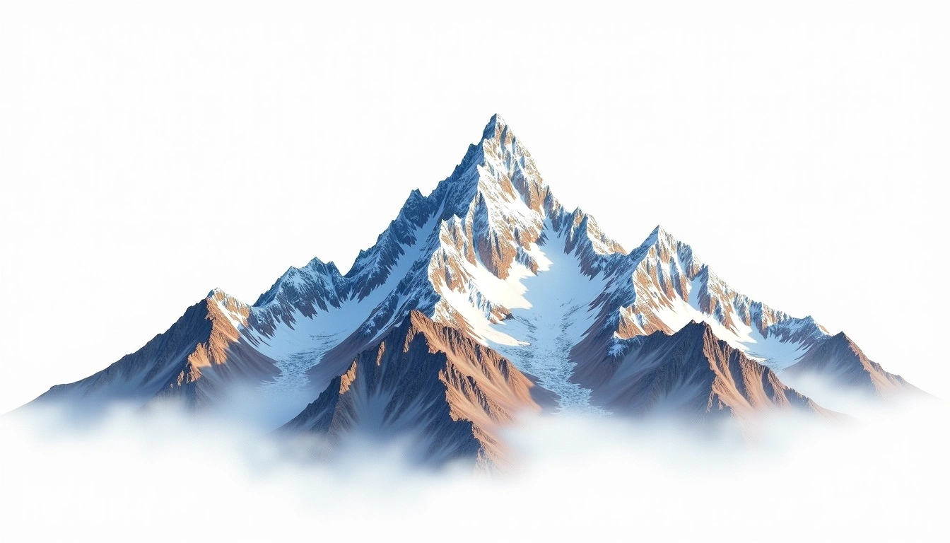 Yazghil Dome — 7,324m — Pakistan — watercolor illustration